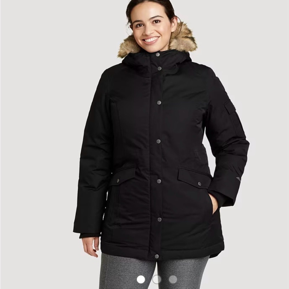 Eddie Bauer Superior 3.0 Down Parka.  Super warm, waterproof and windproof.